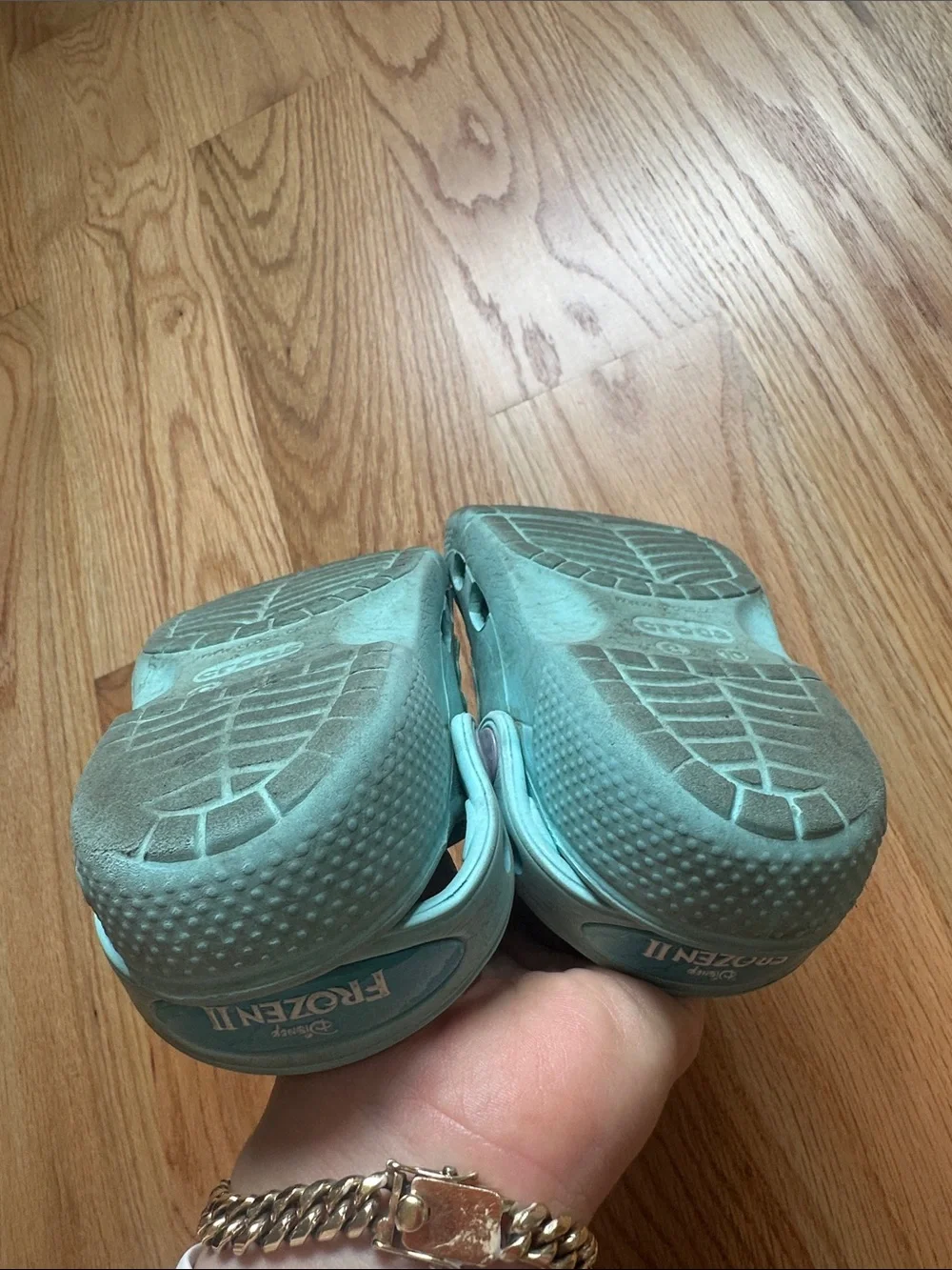 CROCS Kids' Frozen Aqua Slip-On Clogs with Elsa & Anna